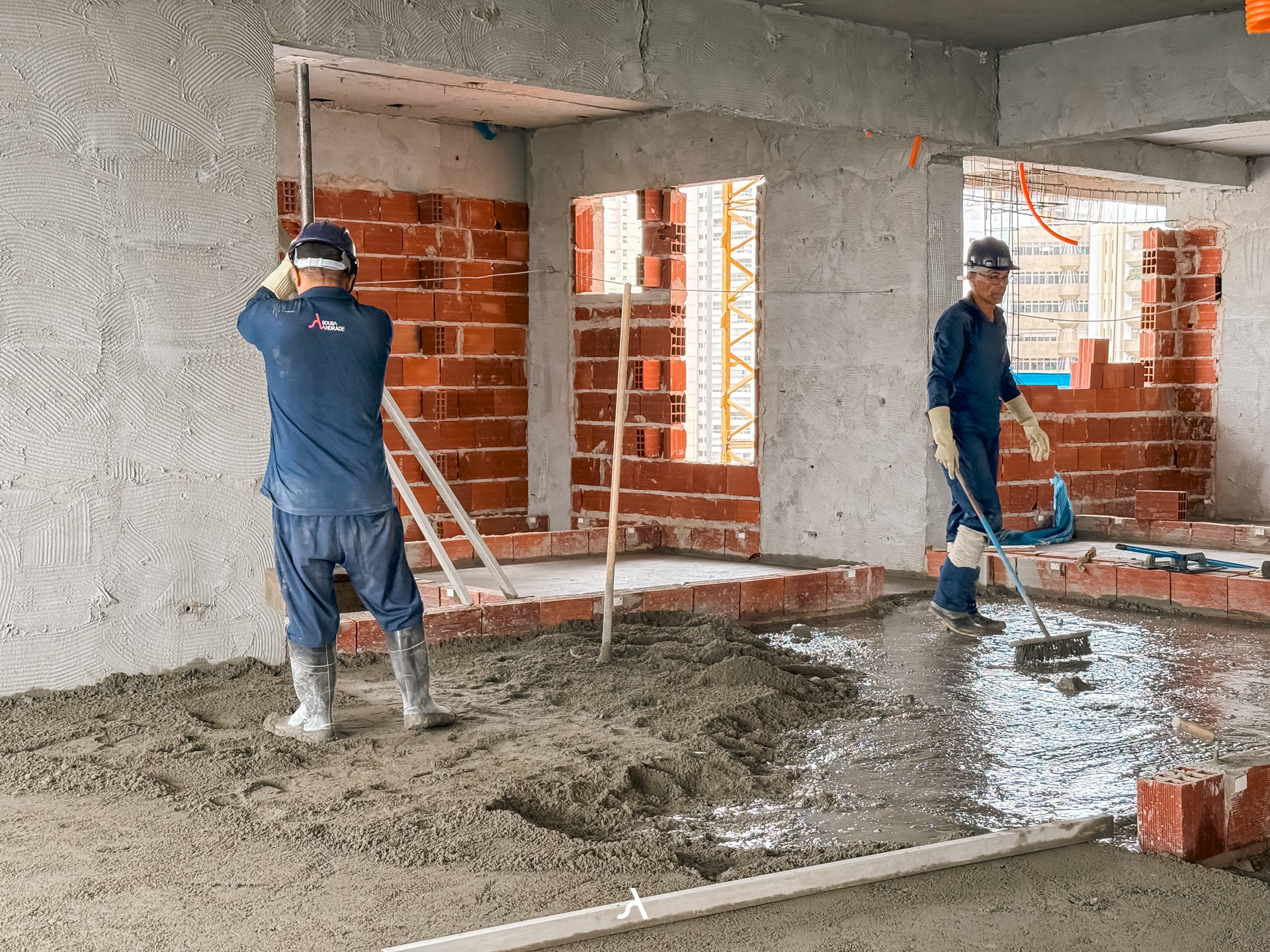 Estrutura da torre do Cinque Terre Residenze em construção